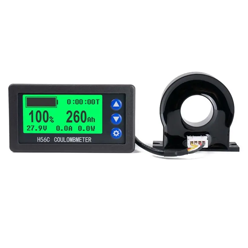 Fits for Battery Monitor Hall Coulomb Meter DC 8-100V 200A Lifepo4 Lead-Acid Li-Ion Lithium Capacity Power Display