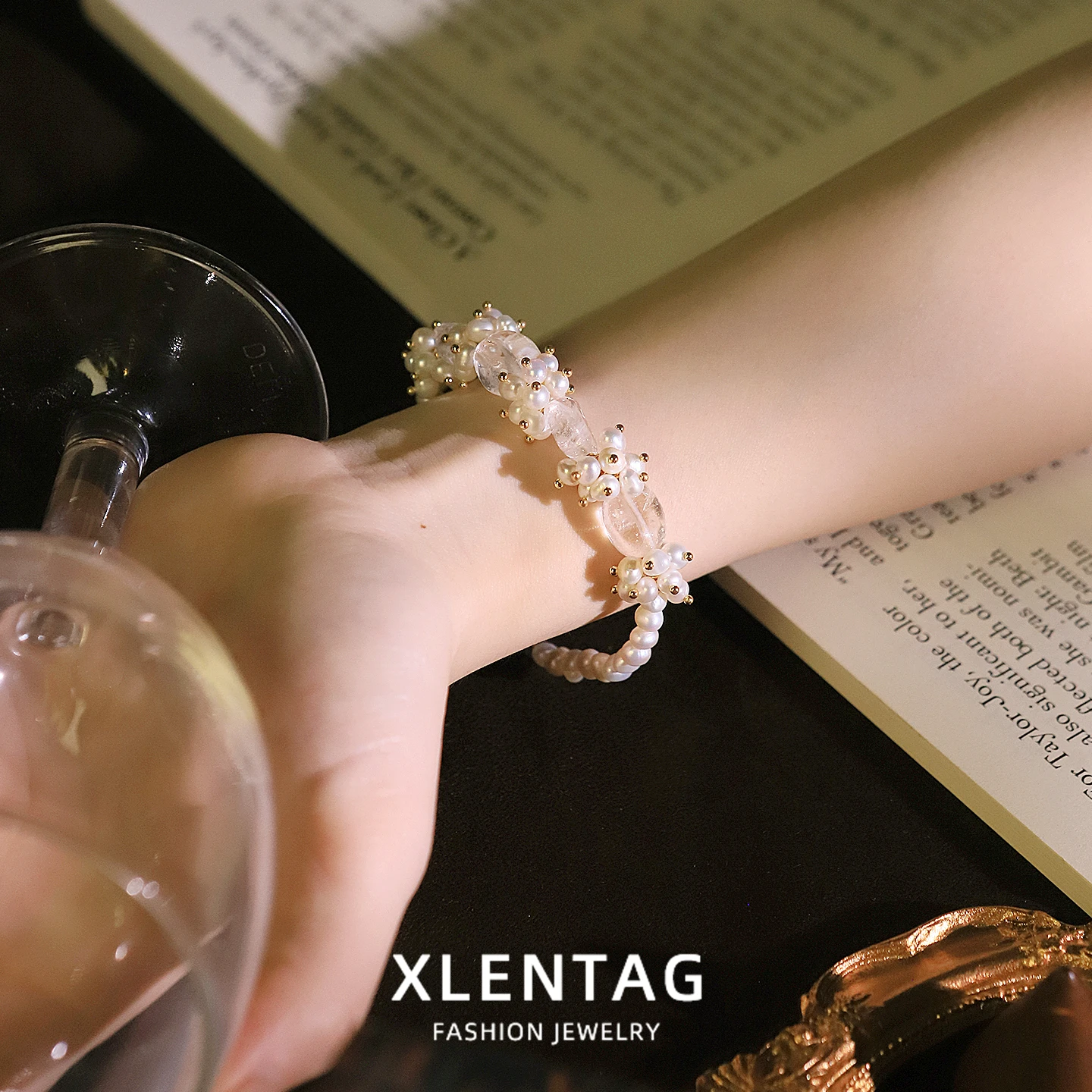 Genuine Freshwater Pearl Wire Wrapped Bracelet for Women Daily Dating Wedding Unique Original Design Bracelet Fashion Jewelry