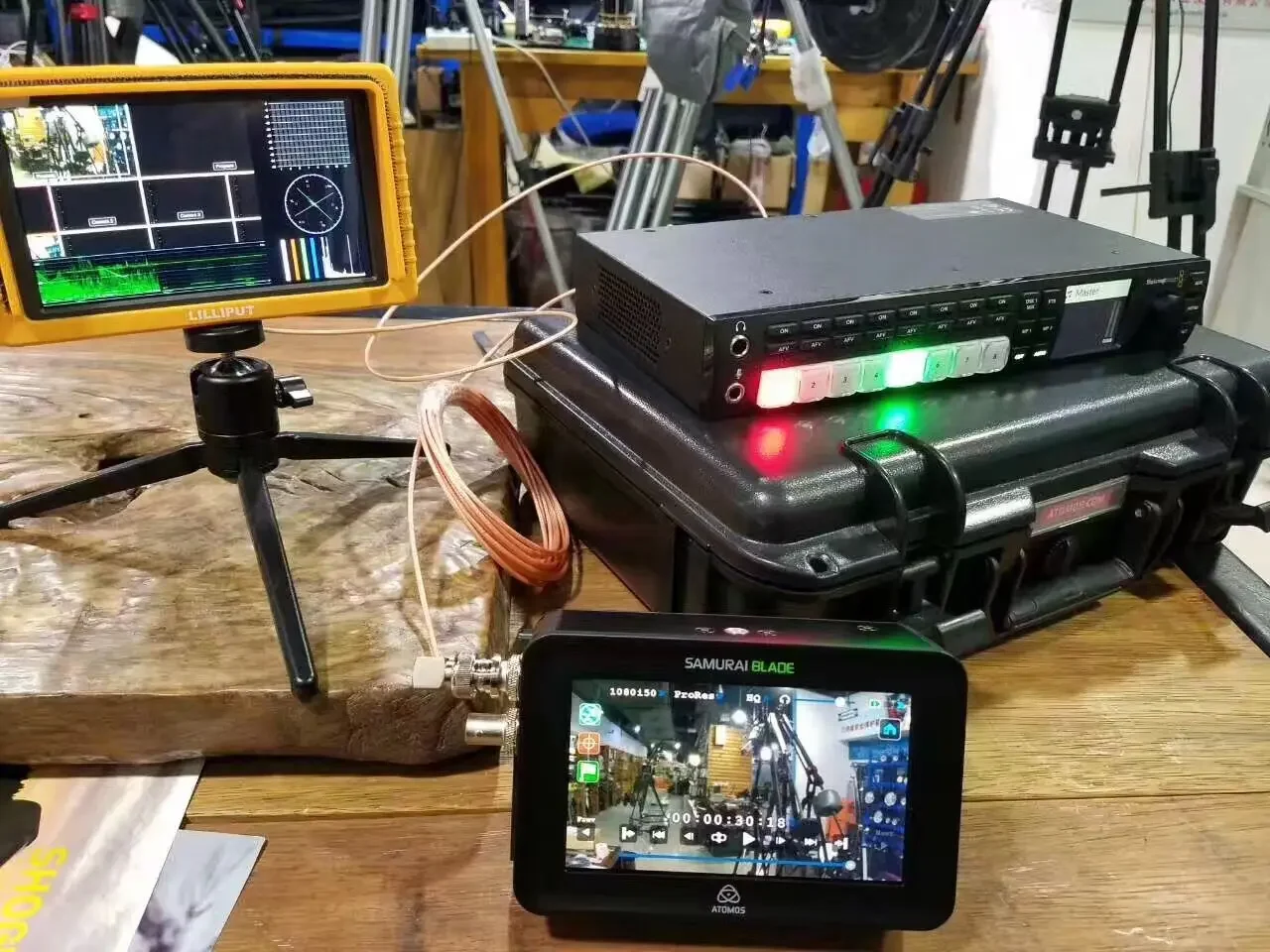 

Новый полевой монитор для камеры в металлическом корпусе, 5,5 дюйма, HD SDI HDMI видеомонитор с функцией перекодирования SDI в HDMI