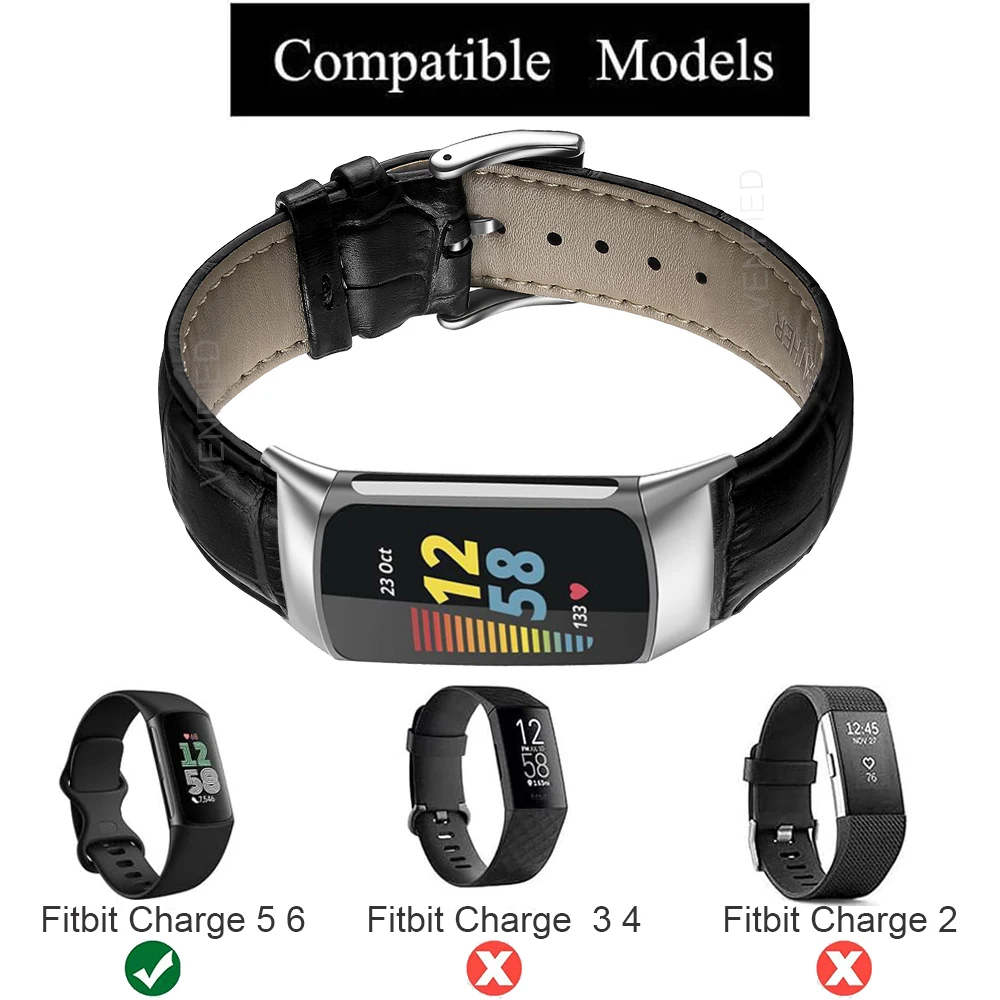 Weiches Lederband für Fitbit Charge 6 5 Frauen Männer Uhr Armband Armband schlaufe für Fitbit Charge 5 6 Handgelenk gürtel