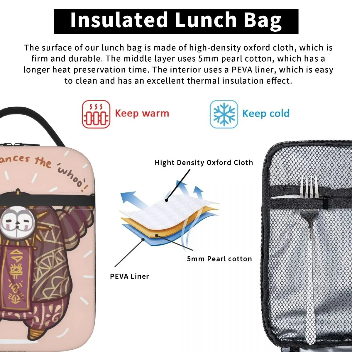 كلير Obscur Expedition 33 Visages حقيبة الغداء في الهواء الطلق الترفيه مصمم أكياس الغداء الحرارية أكسفورد المحمولة معزول حقيبة للحفاظ على البرودة