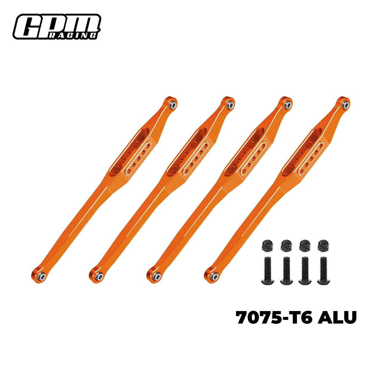 Juego de barra de enlace inferior de aleación GPM 7075-T6 para excavadora de tumbas LOSI 1/8 LMT 2,0 LOS244012