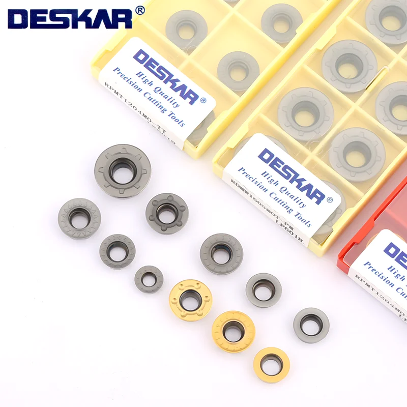 

deskar inserts RPMT RDMT RDMW RDMV Processed stainless steel External Turning Tools Tungsten Carbide Inserts Lathe tools