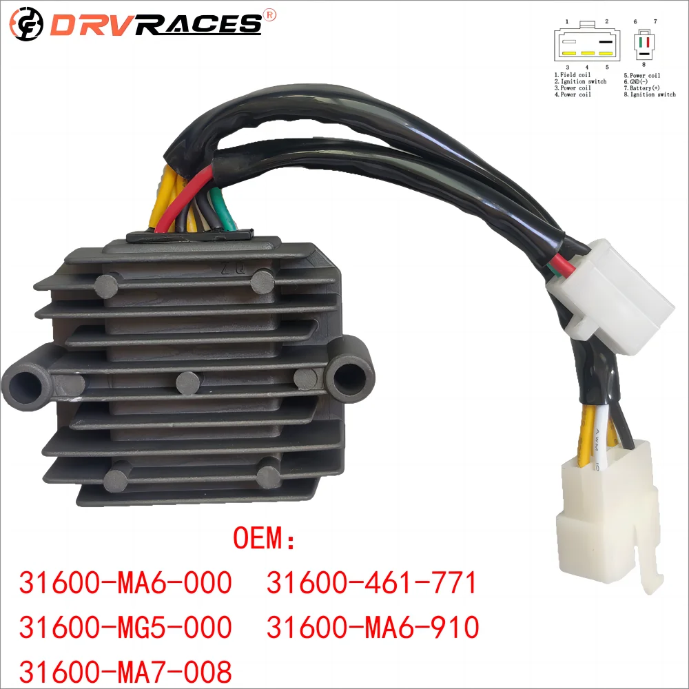 Motorcycle Voltage Regulator Rectifier For Honda CB750F RC04 CB900F Bol d’Or SC01 CB750C Custom OEM:31600-MA6-000 31600-461-771