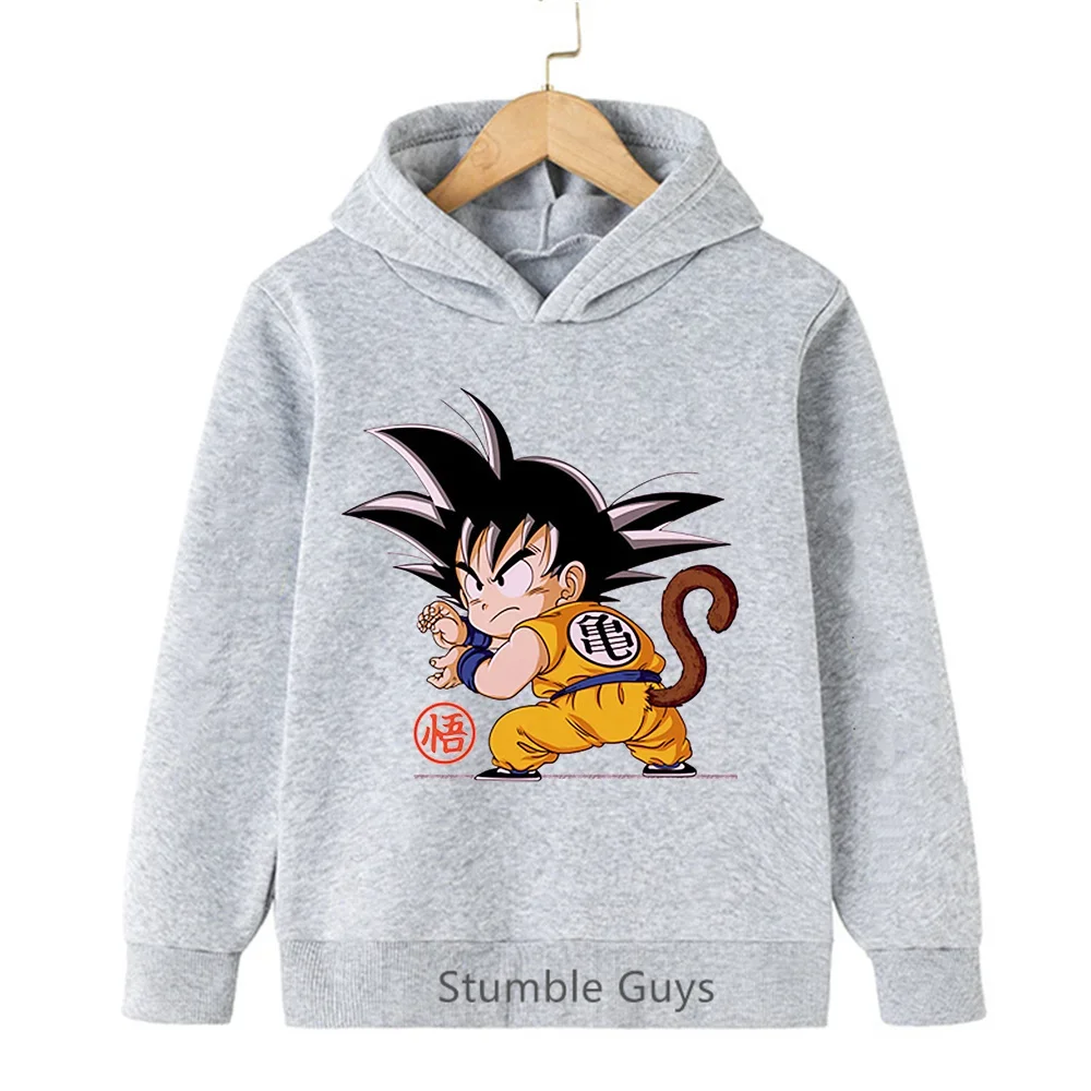 Dragon Ball Z Kid Goku Anime Hoodie, Unisex Kinder Sweatshirt für Jungen und Mädchen, Cartoon-Charakter-Druck Langarm Kapuzenpullover – Detail 6