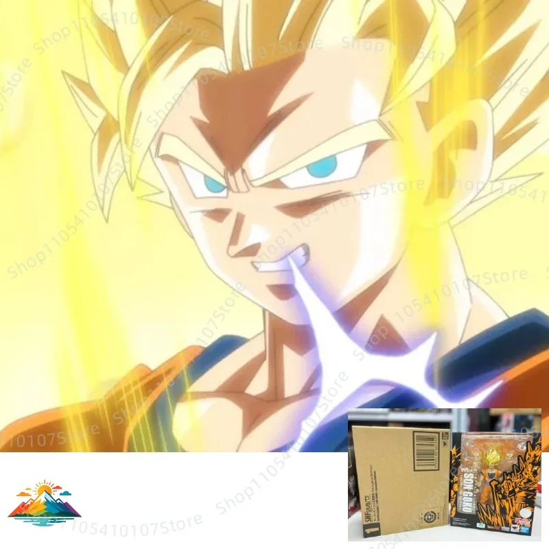 【Spot goods】Original Bandai S.H.Figuarts SHF Super Saiyan 2 Son Goku Exclusive Edition Dragon Ball Z Anime Action Figure Model