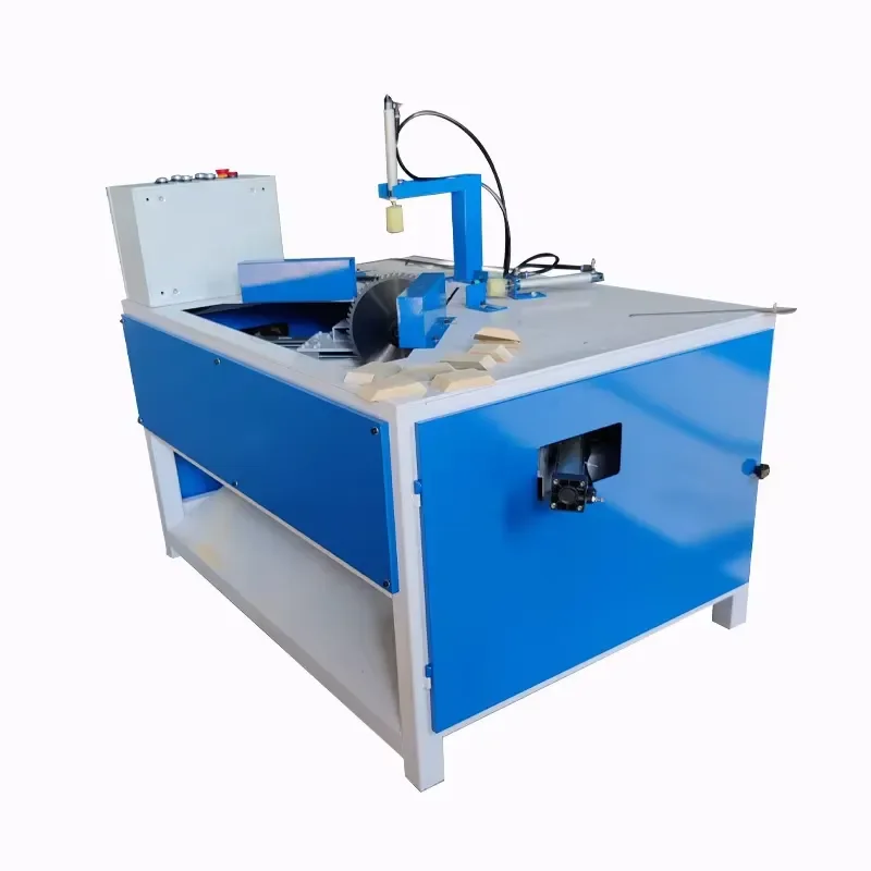 Automatic Wood Wedge Angle Cutting Machine Triangular Gasket Saw for Woodworking Precision Machinery Tool Triangular Wood