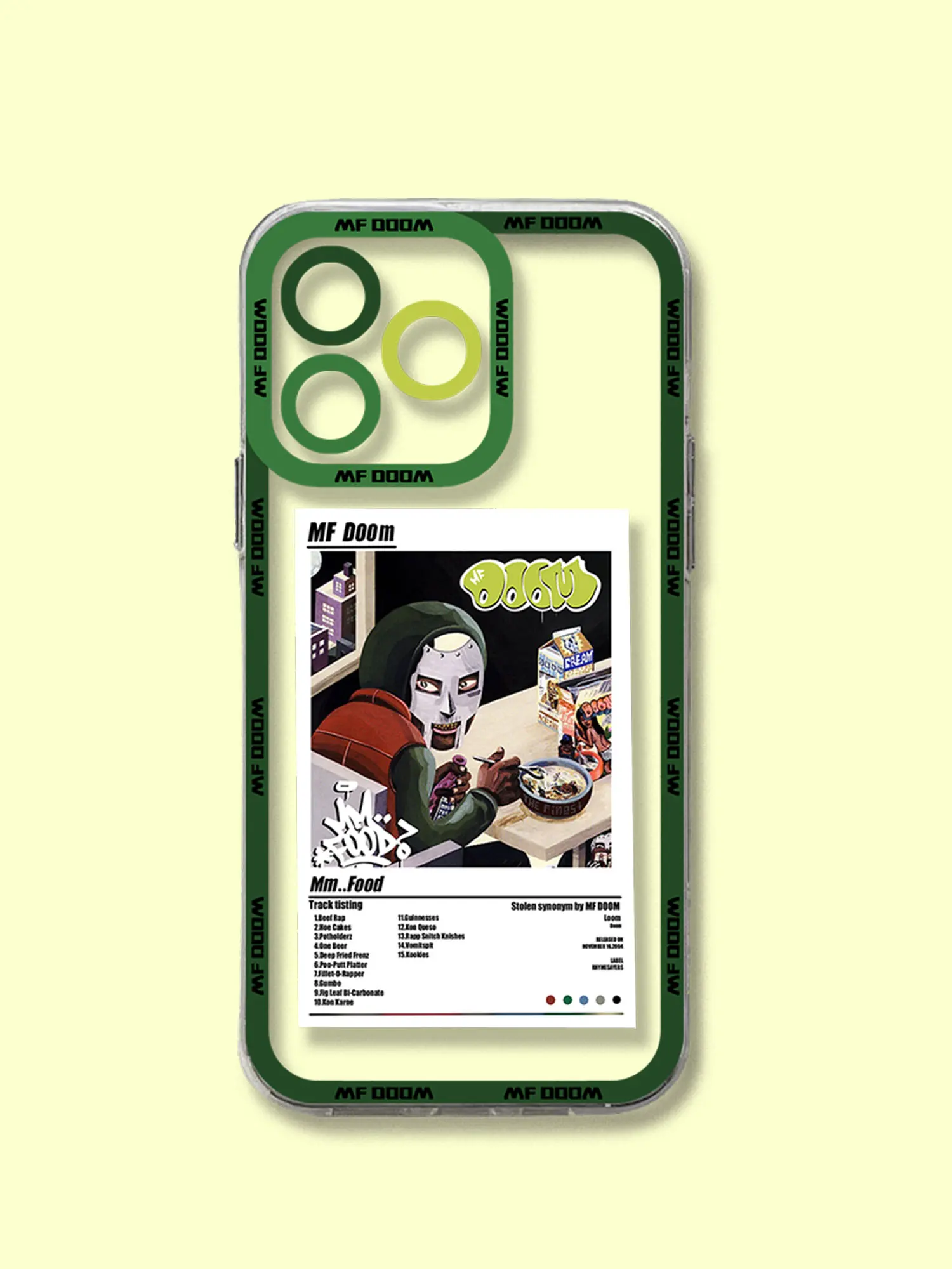 Custodia per telefono Fashion MF DOOM Hot Singer per iPhone 15 14 13 12 Mini 11 Pro Max X XR XS 7 8 SE Plus Cover trasparente