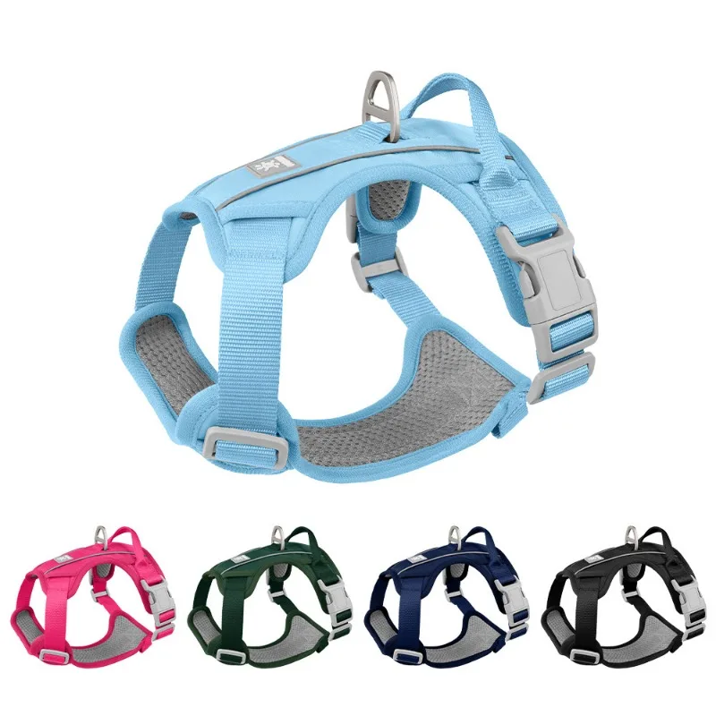 Dog harness Streamlined Dual Craft Harness Reflective Hair Resistant Pet Vest Outdoor Walking Strap for Small Medium Large Dogs