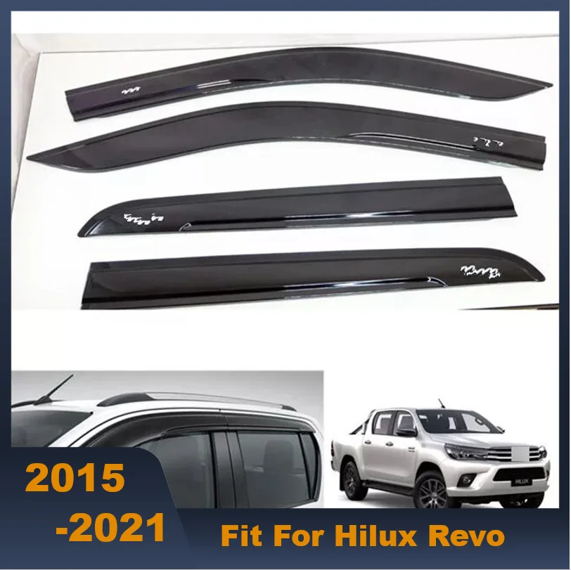 

Car Windows Sunvisor Cover Rain Sun Visor Shield Cover Guard Acrylic Car Accessories For Toyota Hilux Revo Rocco 2015-2021