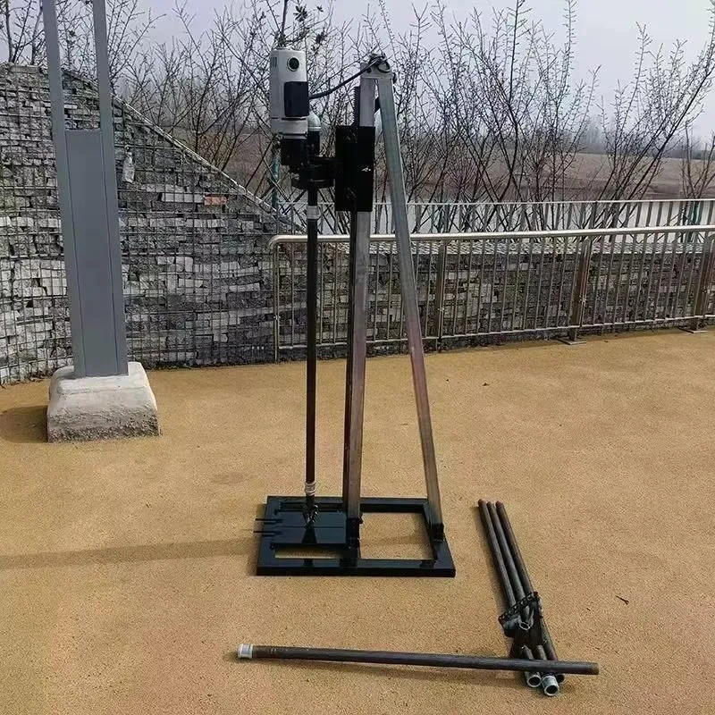 Small Portable Mini Manual Rotary Drilling Rig for Water Well 60m Depth Hand Operated Borehole Drill Machine Compact Design