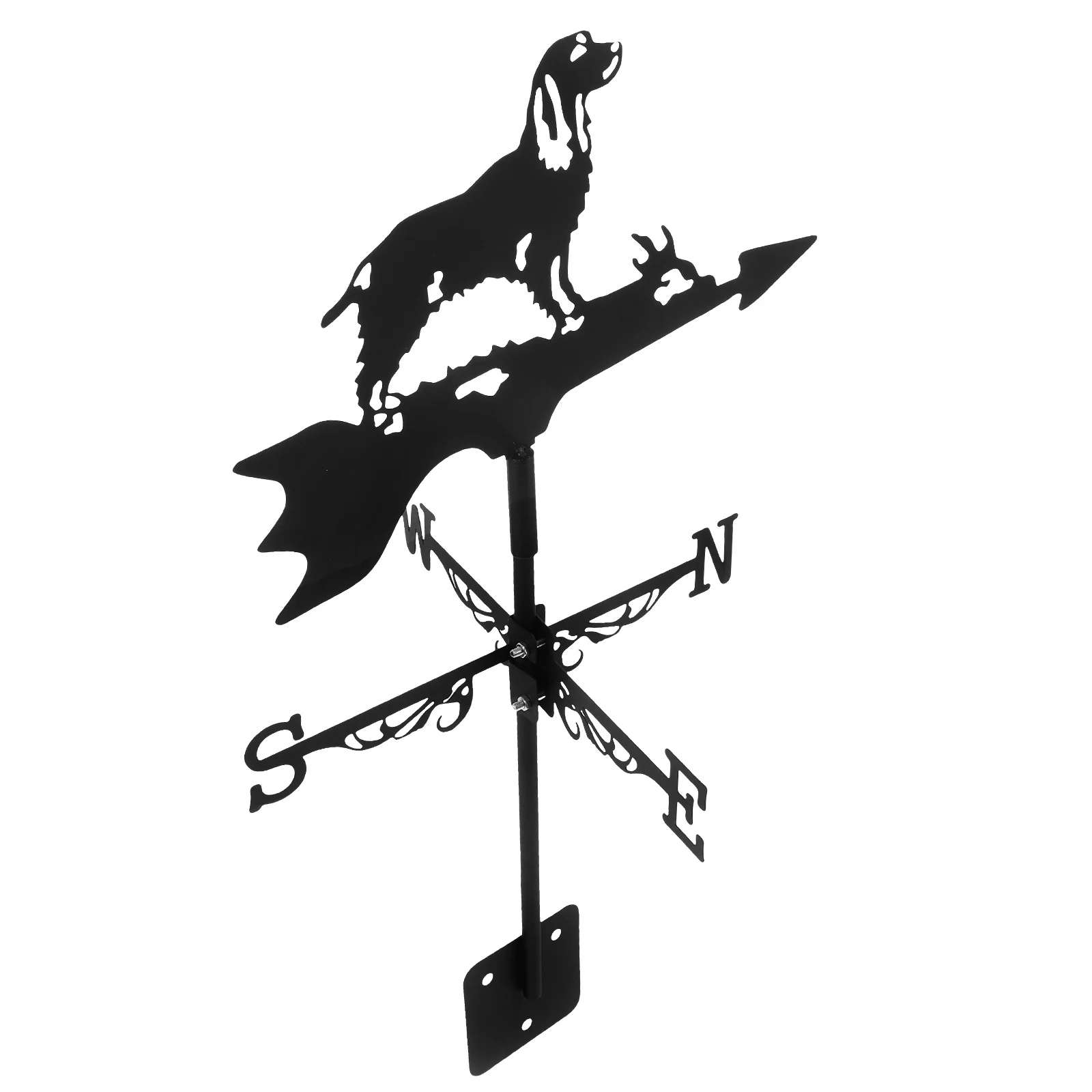 

1pc Elegant Collie Iron Weather Vane Garden Decoration Outdoor Metal Wind Vane For Roof Mount Shed Barn Durable Weathervane Diy