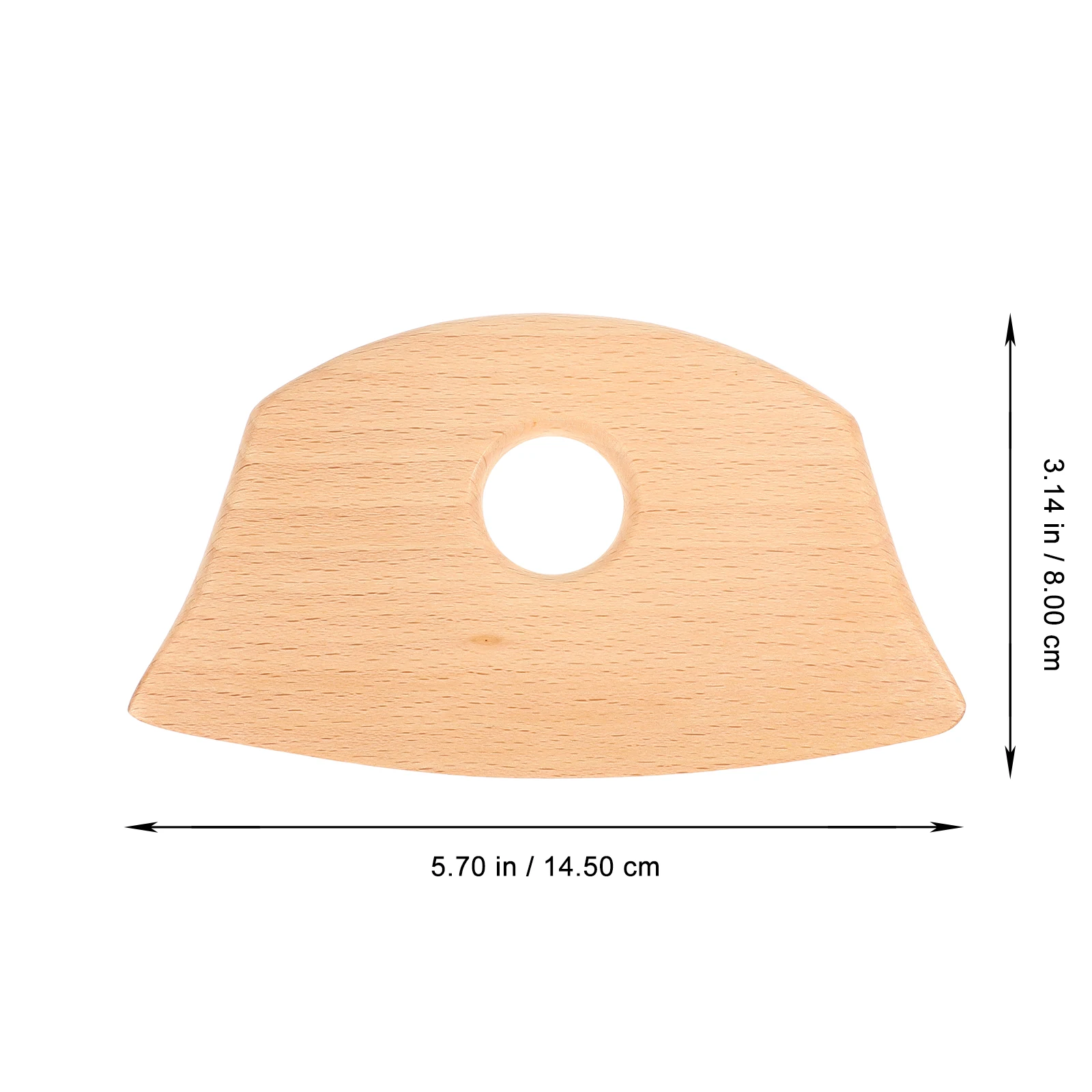 1 pz compatto raschiante in legno strumento portatile per massaggio Guasha per collo gambe posteriori leggero massaggiatore manuale bordo perline relax