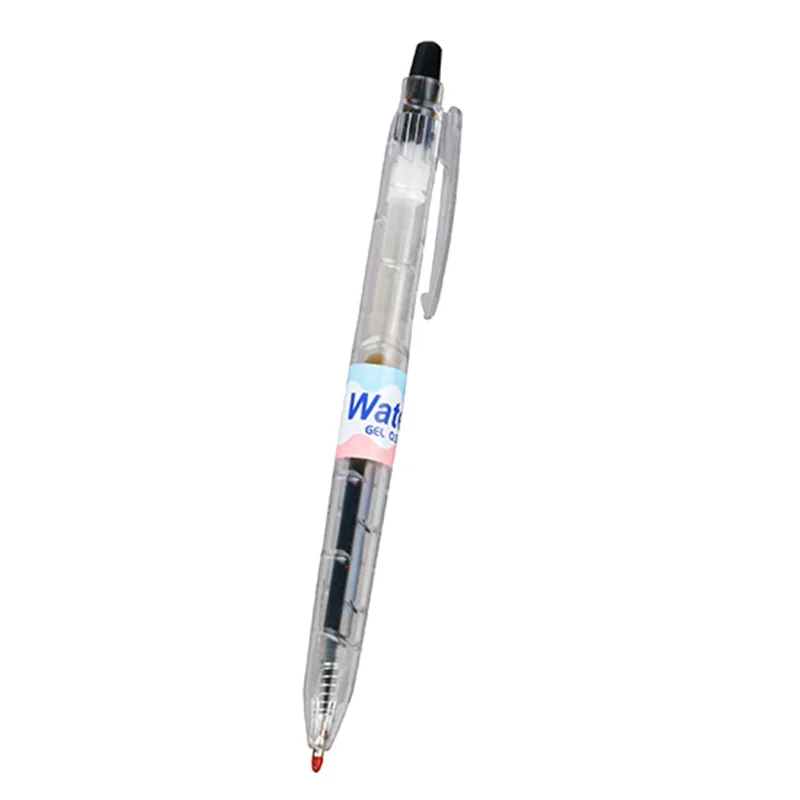 Stylo à pression simple et transparent, 0.5mm, pour étudiant, bureau, signature