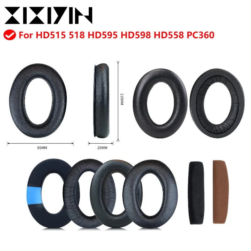 

Earpad Headband for Sennheiser HD 515 518 555 595 558 Headsets Headphones Sponge Covers Soft Ear Hood Beam Pad