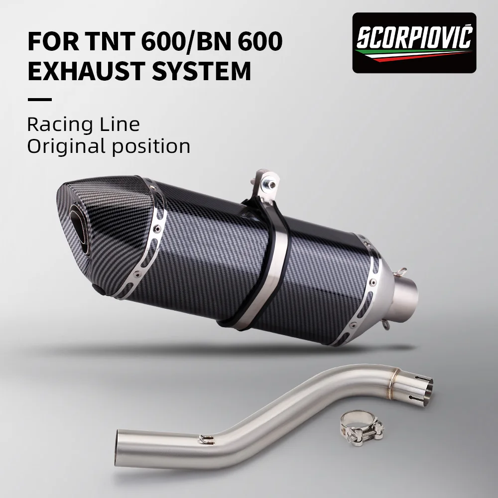 

Motorcycle Exhaust middle pipe Stainless Steel for Benelli 600 Benelli BN600 TNT600 BN TNT 600