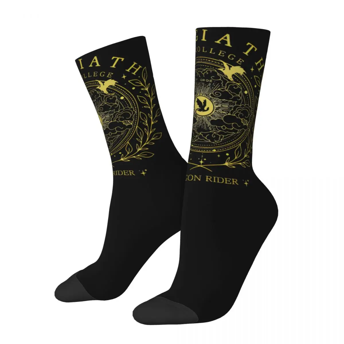 Cozy Socks Basgiath War College Fourth Wing Dragon Comfortable Rider Fantasy Book Lover Sport Dress Socks Spring Autumn Winter