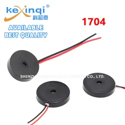 5pcs 1704 Passive Buzzer Piezoelectric Speaker Frequency 4000HZ 17*4MM 17x4mm AC Low Power Consumption DIY Electronic