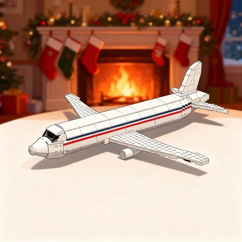 321pcs MOC Boeing Model Building Blocks Construction Brick Assemble Kids Creative Education Idea Birthday Christmas Gifts Toy