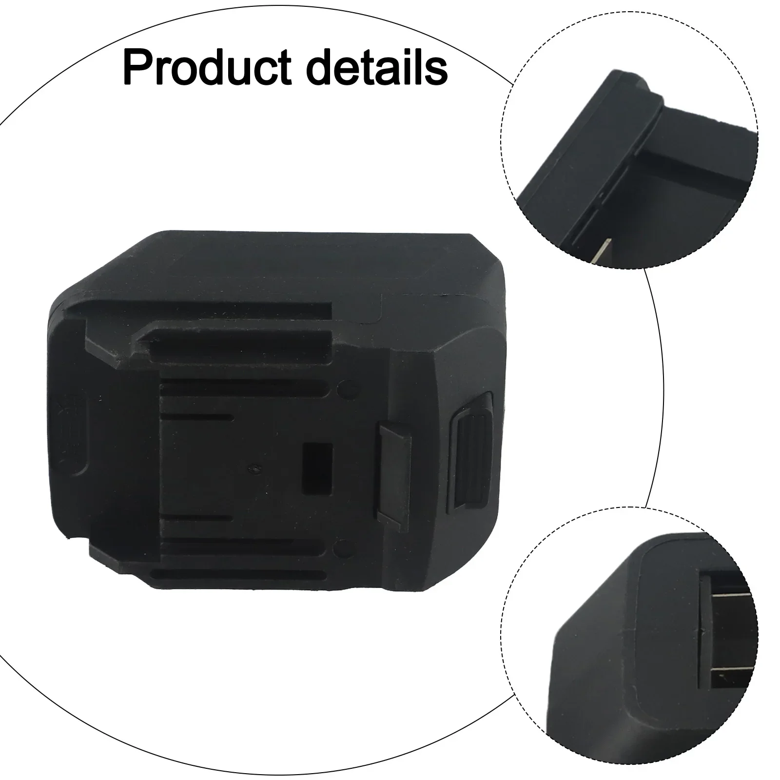 

18V Battery Adapter DIY Cable Connector Locks On Battery Plastic Material Red Positive Wire 18V Voltage Easy To Install