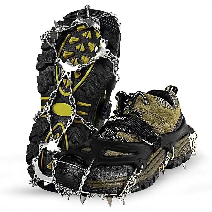 Crampons Outdoor Non-slip Shoe Cover 13 Teeth 24 Teeth Stainless Steel Ice Surface Snow Anti-drop Ice Climbing Snow Claws