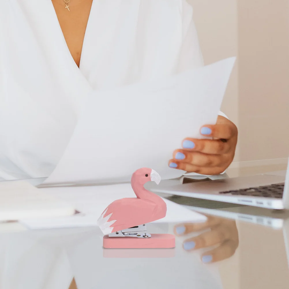 2 قطعة مجموعة دباسة صغيرة على شكل حيوان خشبي لوازم مكتبية صغيرة لسطح المكتب شكل ساحر طول العمر أداء متانة قوية