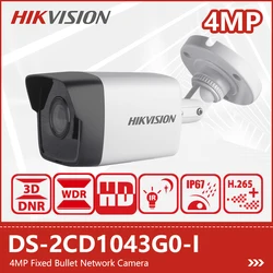 Hikvision 4MP Mini cámara tipo bala DS-2CD1043G0-I detección de movimiento al aire libre seguridad CCTV visión nocturna 30m cámara inteligente H.265 + PoE