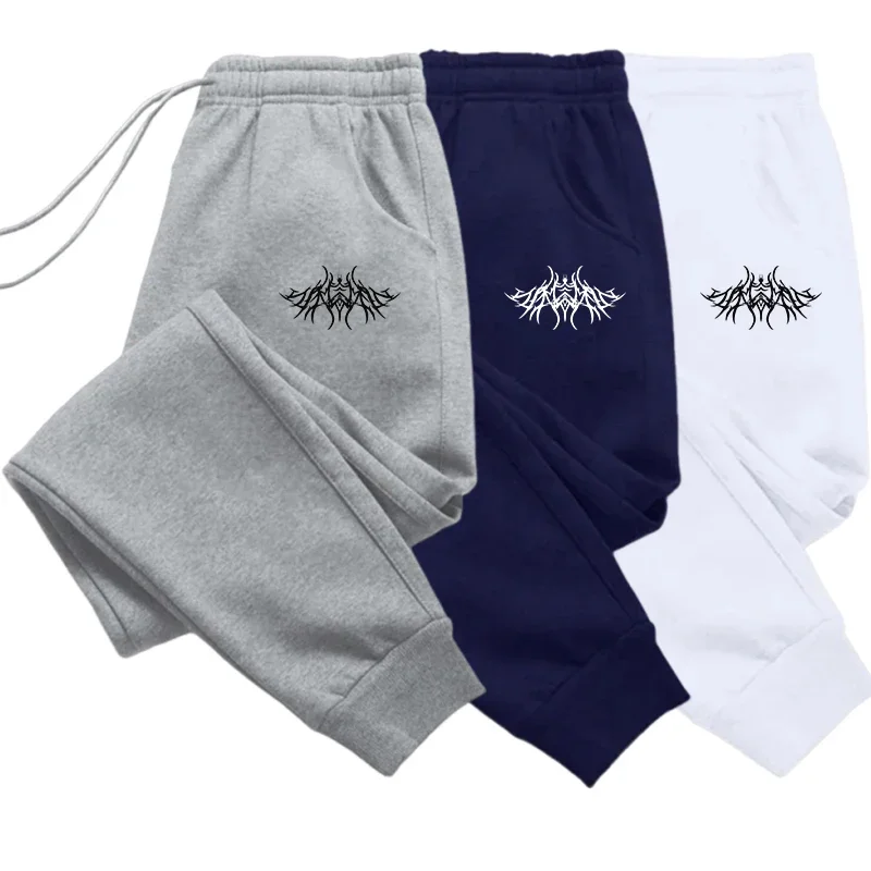 

Универсальные модные простые мужские спортивные штаны с принтом для спортзала, удобные мягкие спортивные повседневные брюки на шнурке, хит продаж, спортивные штаны