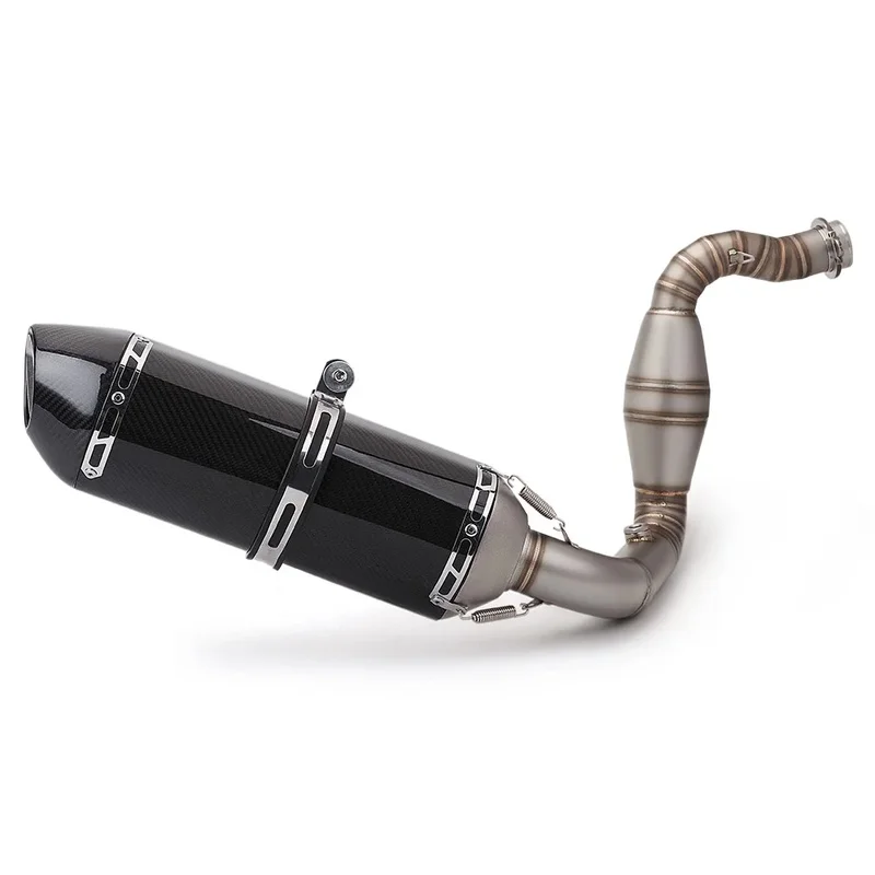 Stainless Steel 51mm Motorcycle Exhaust Slip-On Full Mid Link Pipe for BMW G310GS G310R