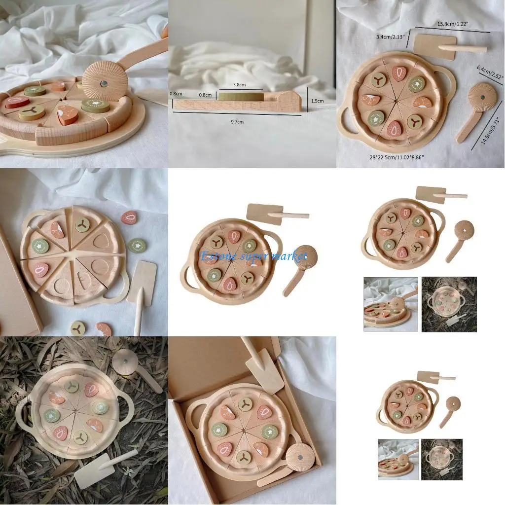 090B Giocattolo in legno per tagliare Fai finta giocare a giochi ruolo per giochi attività per bambini