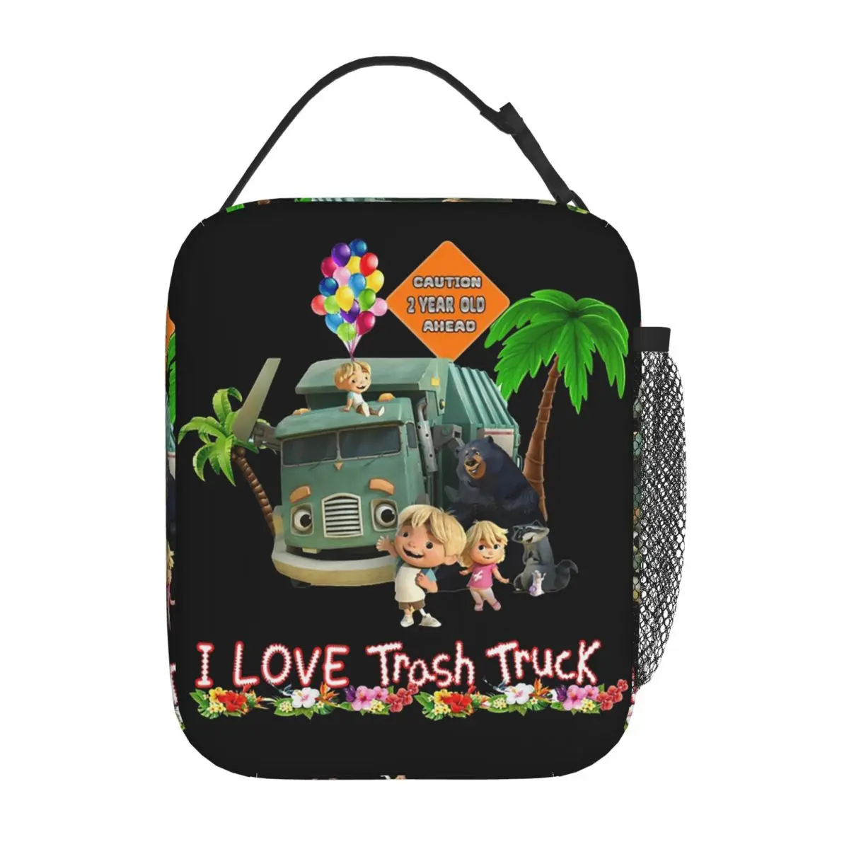 Trash Truck, Garbage Truck Kids Insulated Lunch Bag for Women Children Portable Food Boxes Thermal Lunch Box Tote
