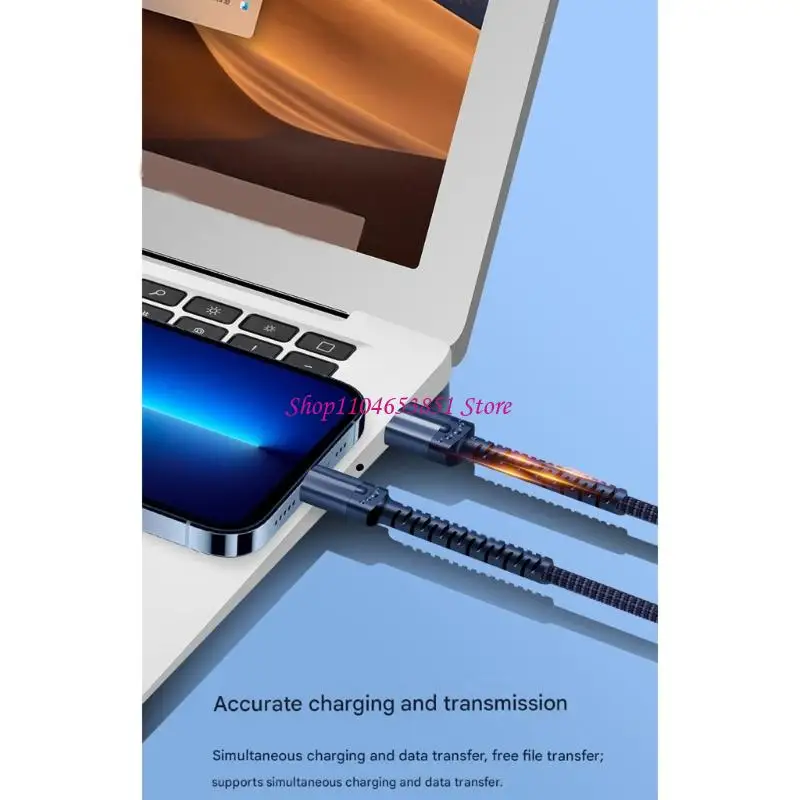 6 A Braided USB C Cable With Flexible TPE Coating And AntiBreak Connectors Type C Data Cable For Reliable Charging 