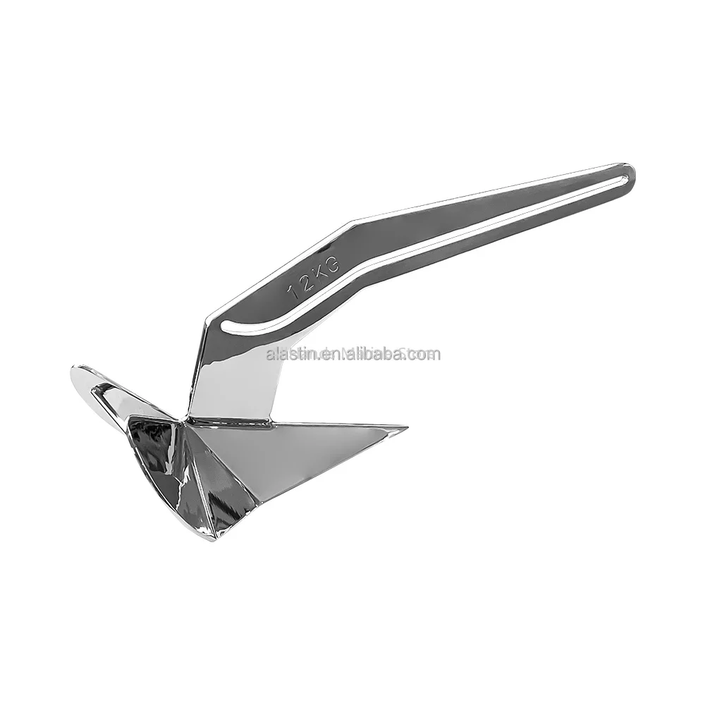 New Arrivals Yacht Hardware 316SS Customized Size Mirror Polished Precision Cast Anti-loss Delta Anchor For Boat