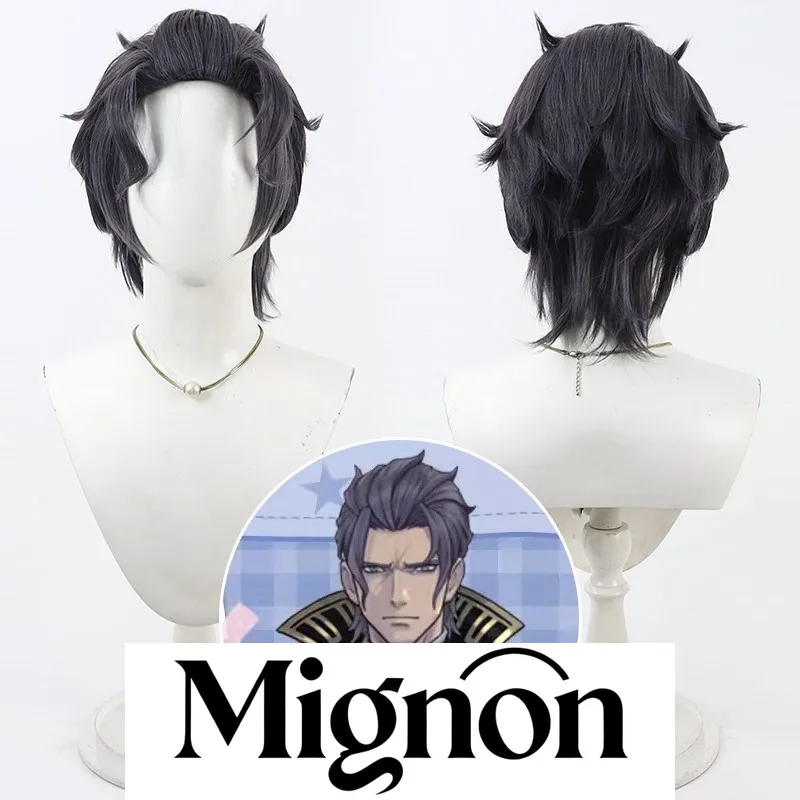 

Миньон Великий Ace Attorney Chronicles Барокко Косплей Парик Серые Перевернутые Назадные Волосы