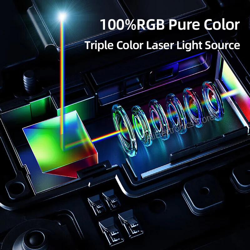 جهاز عرض هايسنس ثلاثي الألوان 300X تلفزيون قصير للغاية UST 4K جهاز عرض ذكي MEMC للعناية بالعين للمسرح المنزلي #5