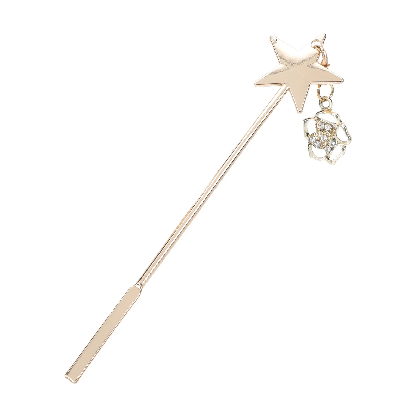 

1 шт. палочка-мешалка с подвеской в виде розы, высококачественная, из сплава, для смешивания УФ-геля, клея для ногтей, для салонов, домашнего использования и DIY