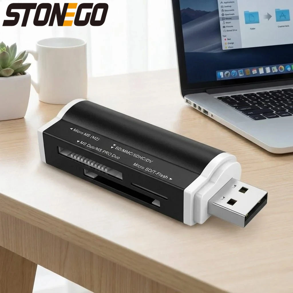 

Высокоскоростной многопортовый USB 2.0 кардридер для карт памяти Micro SD, T-Flash, SDHC, MS PRO DUO, TF, M2, совместимый с различными форматами