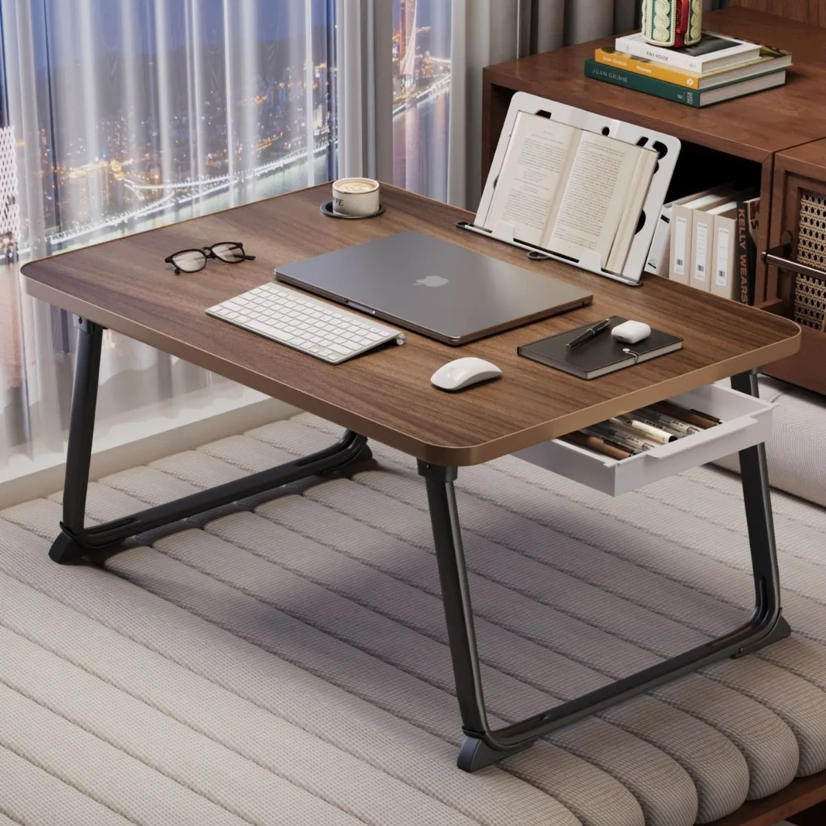 Foldable Bed Desk, Small Tabletop for Home Office & Study