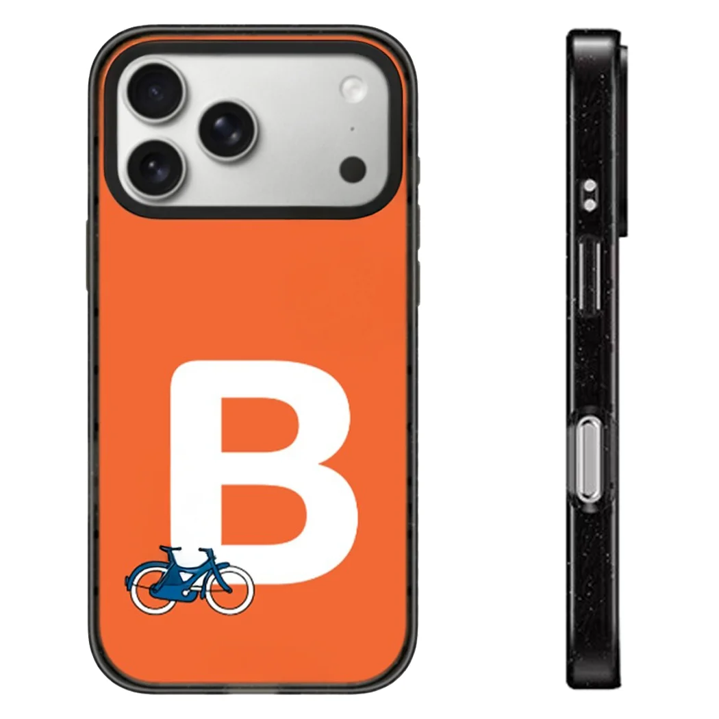 

Creative Alphabet Acrylic Black Border Phone Cover for IPhone 15 16 17 Pro Max Case for IPhone 17Air