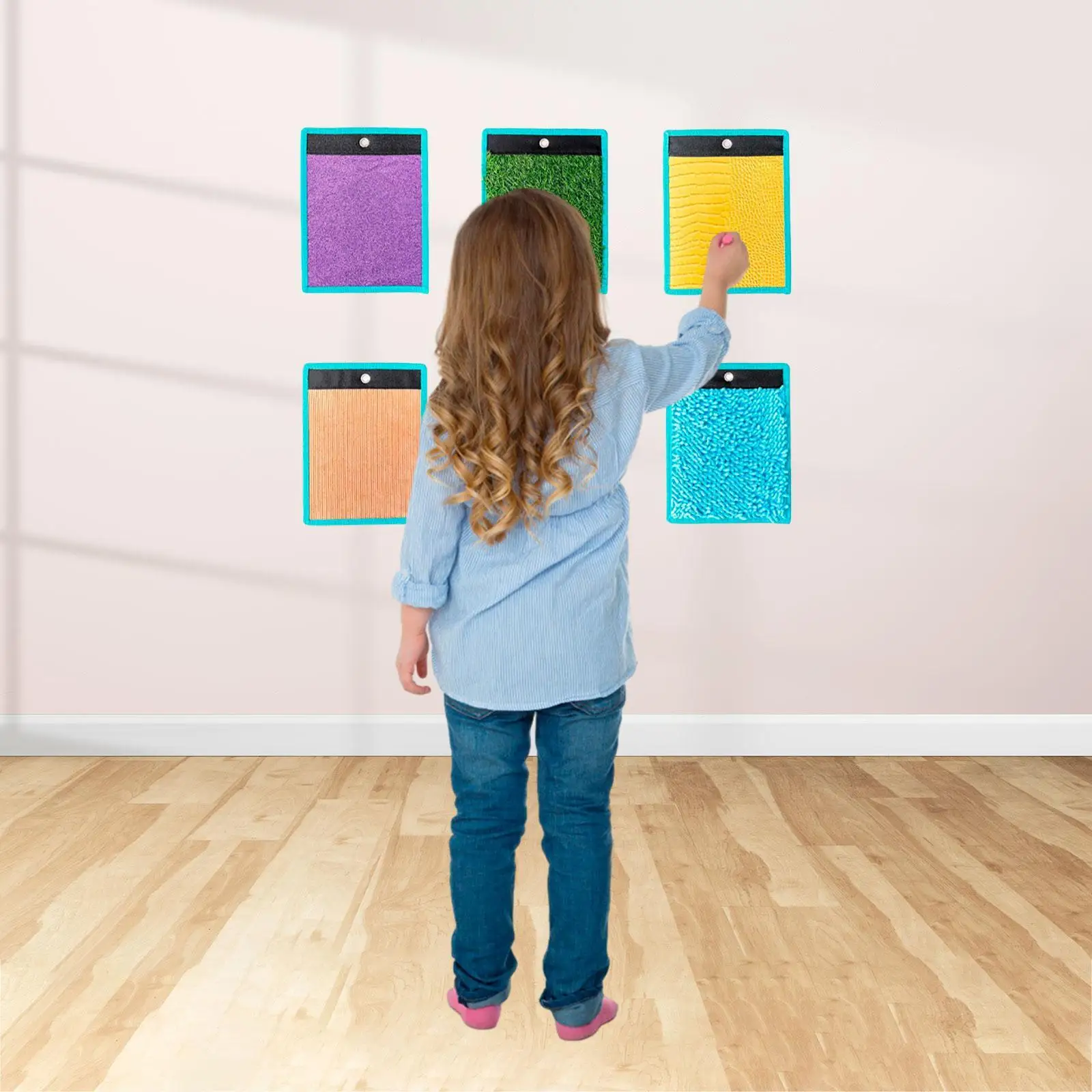 Sensory Mats Tactile Felt Sensory Tiles Sensory Child Toys 100 Units for Kids Activity Kits Educational Sensory Play