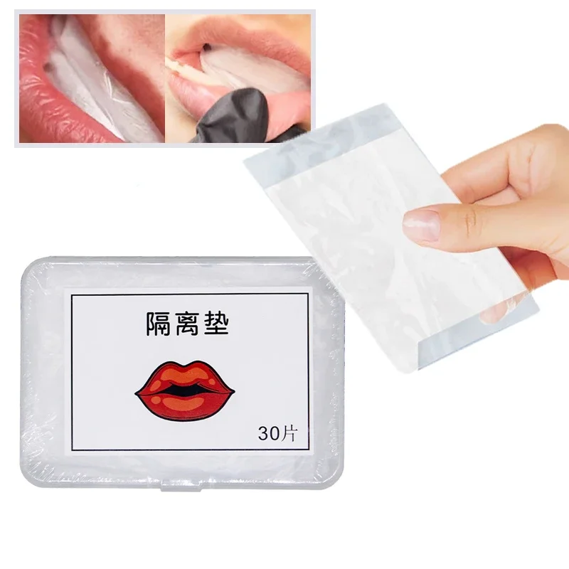 

30pcs Microblading Tattooed Lip Oral Isolation Pad Tattoo Lip Disposable Protective Pad Film Permanent Makeup Tattoo Accessories