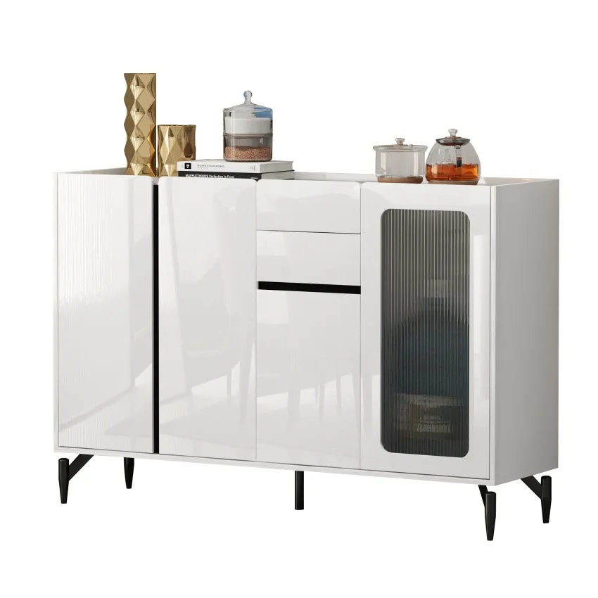 Wholesale light luxury dining sideboard with tea bar machine and kettle integrated living room, household tea cabinet, storage c