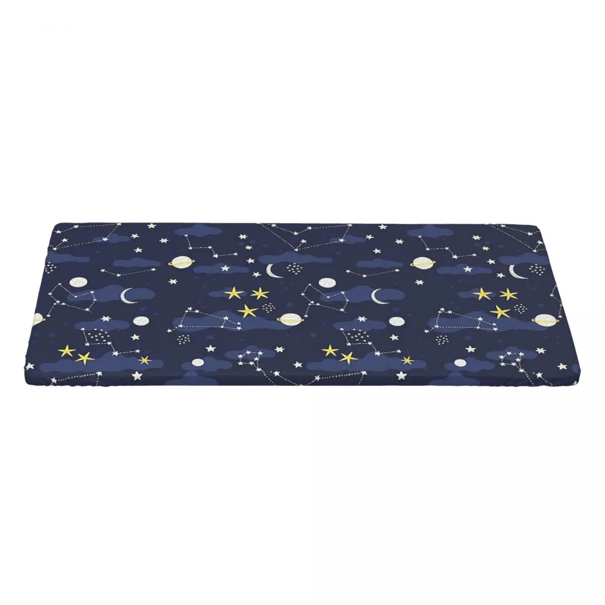 Mantel Rectangular Personalizado con Diseño de Galaxia, Cosmos, Luna, Estrellas, Astronomía y Universo, Cubierta de Mesa Resistente al Aceite para Eventos y Comedor