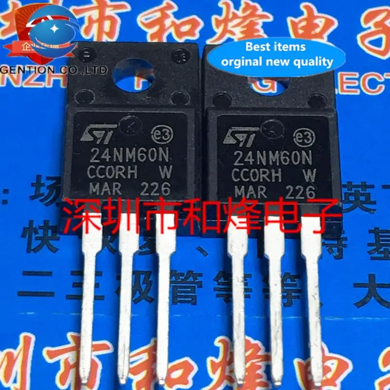 

10 шт. 100% оригинал, новый 24NM60N STF24NM60N TO-220F 600 В 24 А