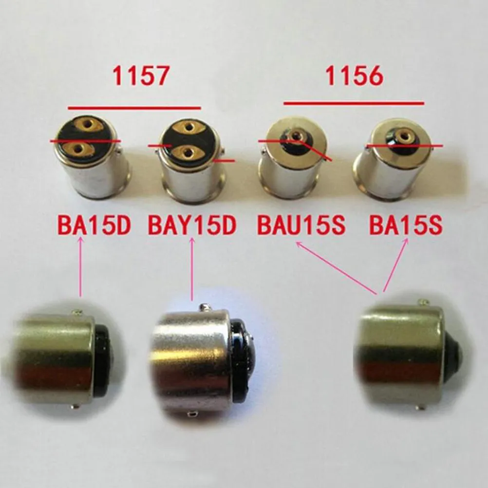 1157 LED Red Brake Light Bulbs 2 Pack Super Bright BAY15D Dual Contact Tail Stop Turn Signal Lamps