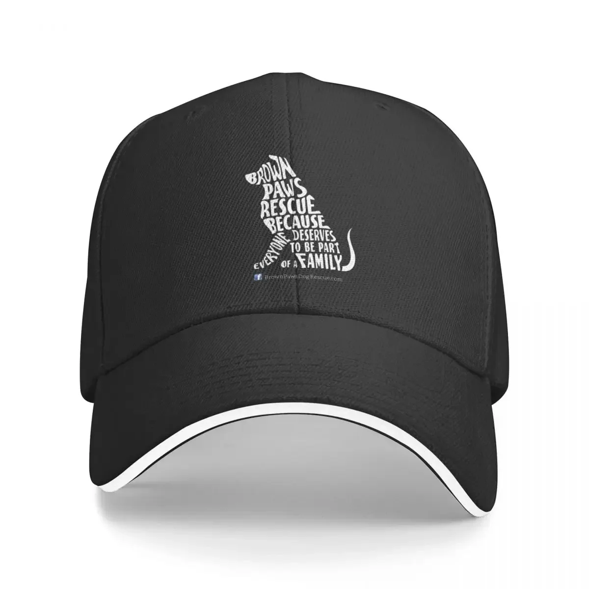 Brown Paws Rescue Baseball Cap luxury caps Dropshipping black For Man Women's