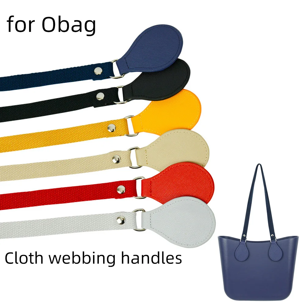 New 1 Pair Long Thicken Polyester Cotton Flat Handles Straps for OBag for EVA O Bag Accessories Replacements