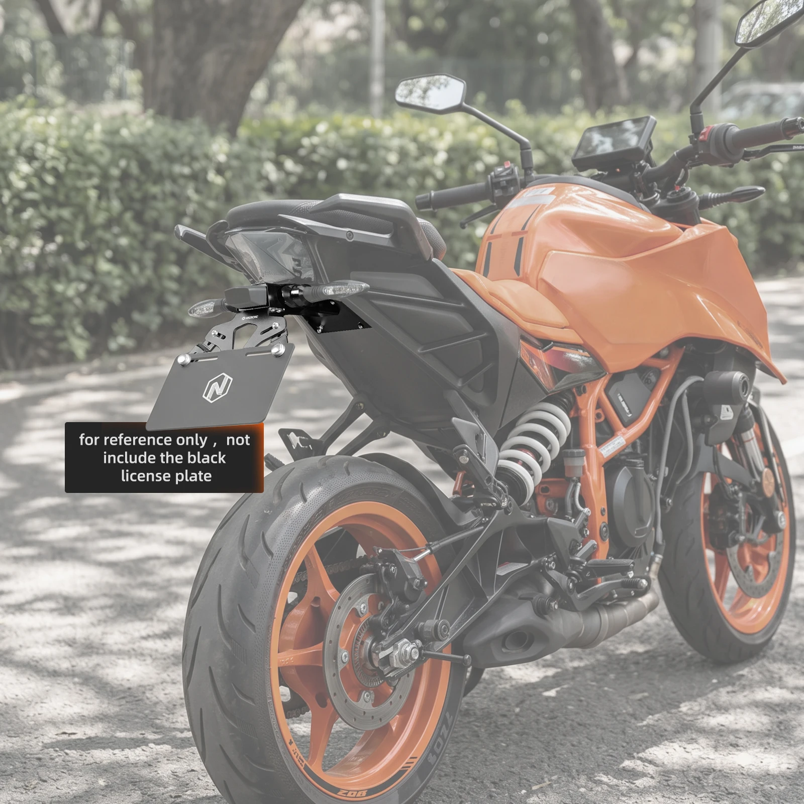 NICECNC Motorrad-Kennzeichenhalter für KTM Duke 125 250 390 2024-2026 125 Duke 250 Duke 390 Duke 2024 2025 2026 – Detail 10
