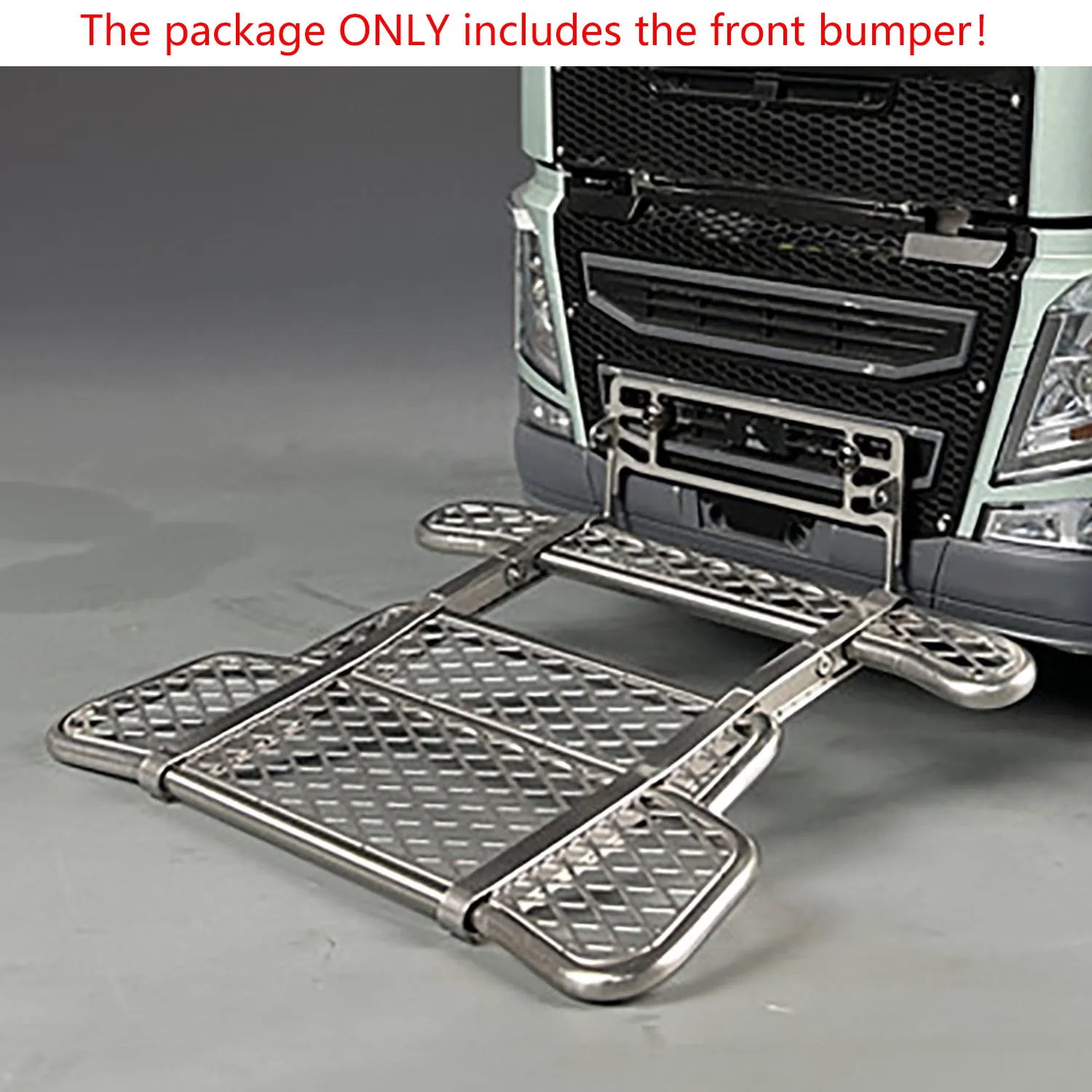 

Metal Front Bumper for 1/14 DIY TAMIYA RC Tractor Truck FH16 Lorry Cars Model Construction Vehicles Updated Parts Flysky Radio