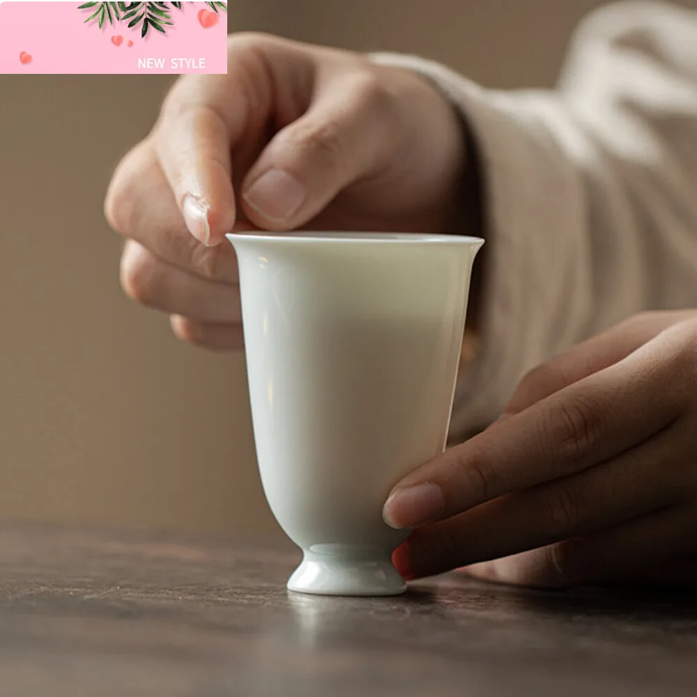 

60 мл ультратонкая чашка для чая с шинами Цзиндэчжэнь, керамическая чашка ручной работы с ароматом, мастер-чашка, чайная кружка, бытовой набор для кунг-фу